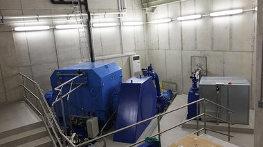 Kraftwerk Rettenbach Maschinenraum